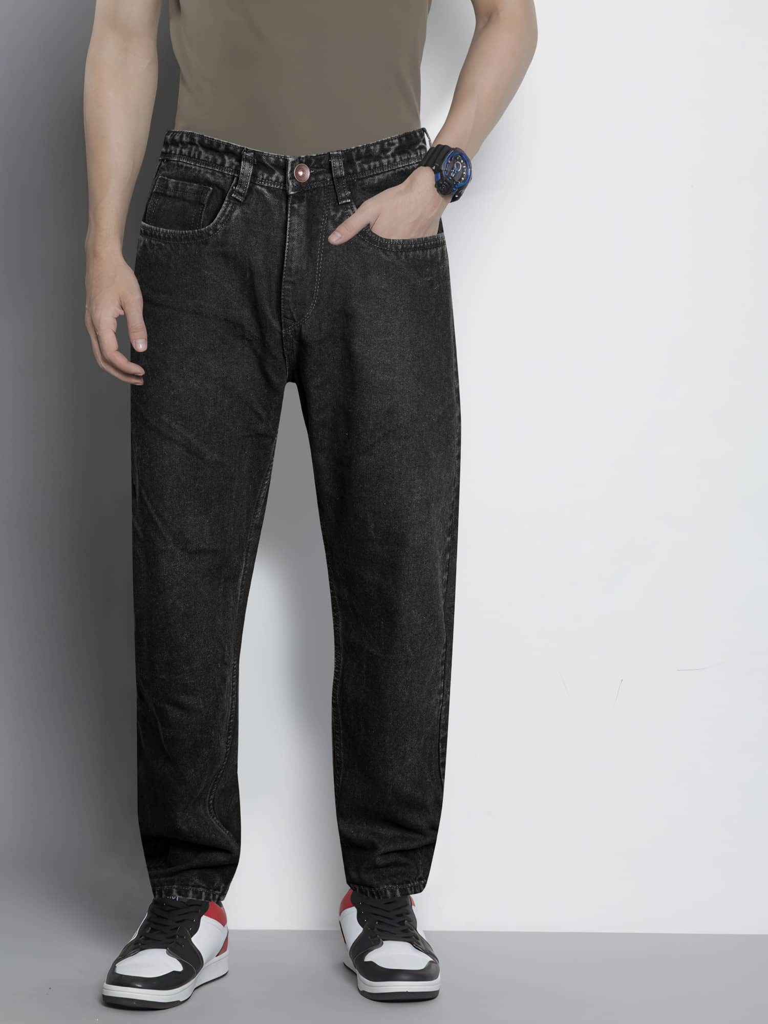 RIG BONE Slim Fit Clean Look Men's Jeans - Grey ( Pack of 1 ) - Jeans | Buy online on ZillyBuy