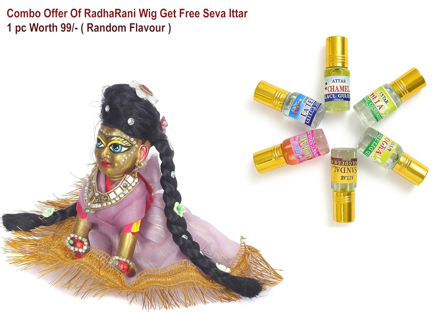     			RITZKART - Black Hair Wig