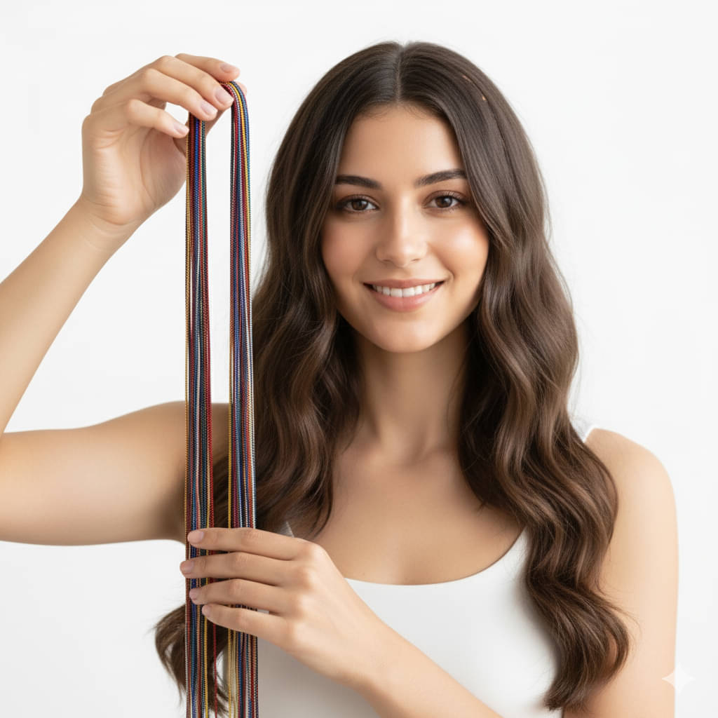     			RITZKART - Blue Braid Extension