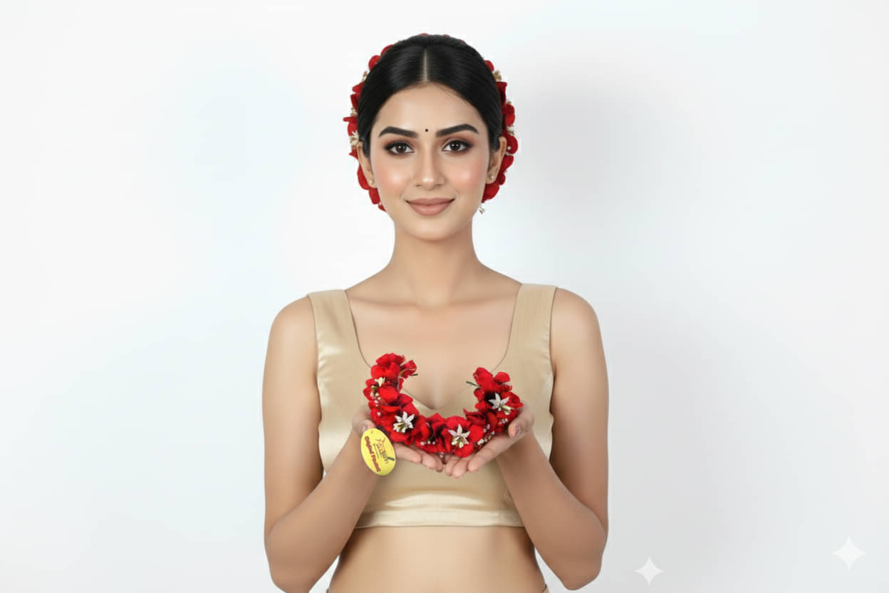     			RITZKART Red Hair Accessory Set ( Pack of 1 )