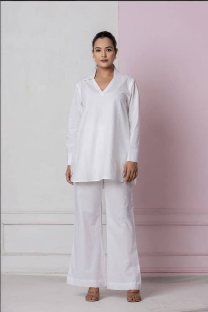 SEREN MILANO Women's Cotton Regular Top ( White ) SEREN MILANO Women's Cotton Regular Top ( White )