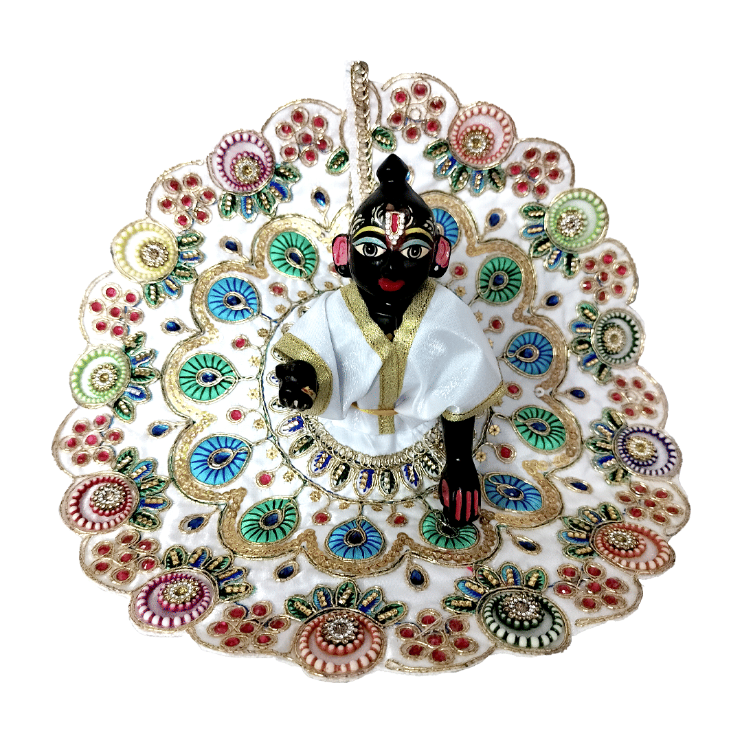     			SHREE JI ENTERPRISES Laddu Gopal White Silk Dress ( Pack of 1 )