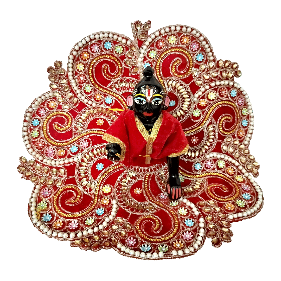     			SHREE JI ENTERPRISES Laddu Gopal Red Velvet Dress ( Pack of 1 )