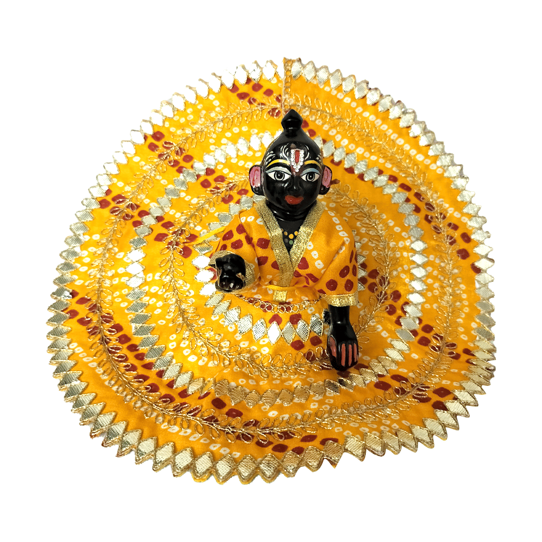 SHREE JI ENTERPRISES Laddu Gopal Yellow Cotton Dress ( Pack of 1 ) SHREE JI ENTERPRISES Laddu Gopal Yellow Cotton Dress ( Pack of 1 )