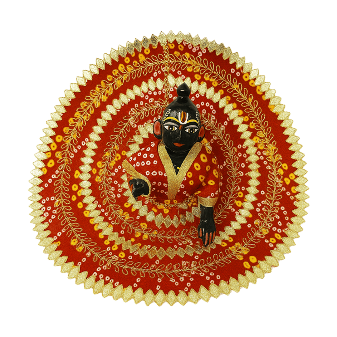     			SHREE JI ENTERPRISES Laddu Gopal Red Cotton Dress ( Pack of 1 )