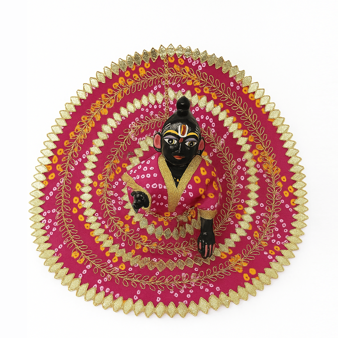 SHREE JI ENTERPRISES Laddu Gopal Pink Cotton Dress ( Pack of 1 ) SHREE JI ENTERPRISES Laddu Gopal Pink Cotton Dress ( Pack of 1 )