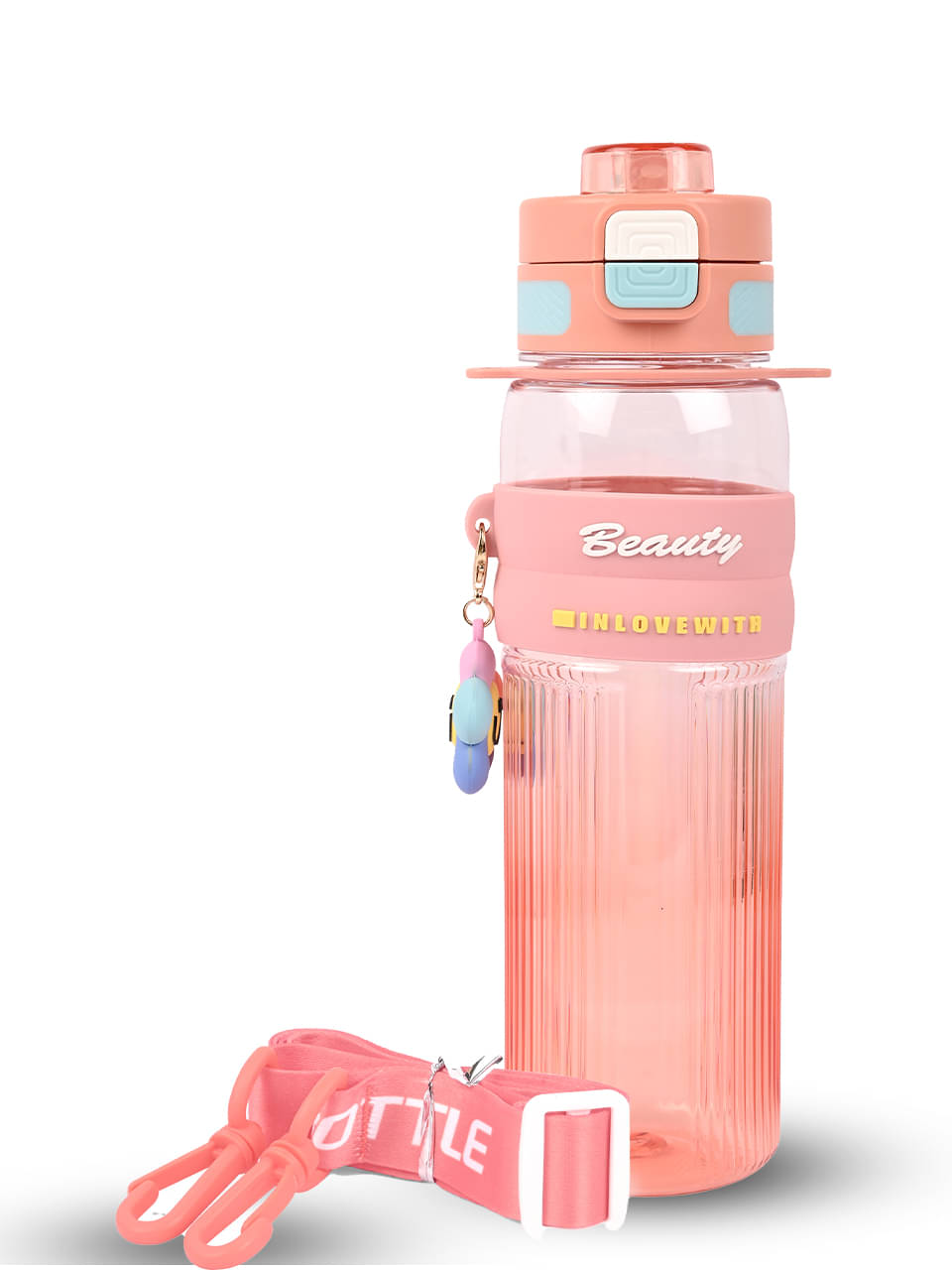     			Sageware Pink Plastic Water Bottle 1000 mL ( Set of 1 )