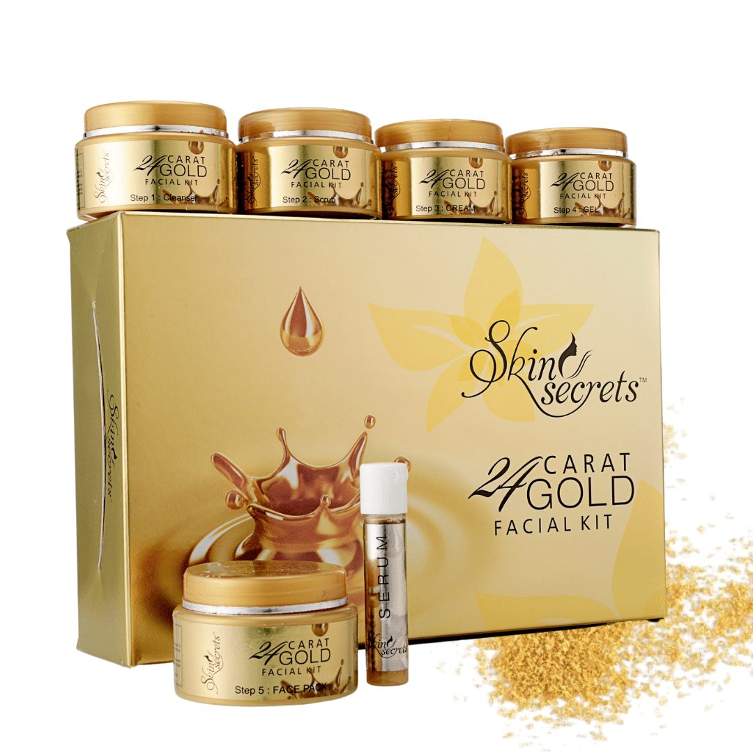     			Skin Secrets 3 Times Use Facial Kit For All Skin Type Gold 310gm ( Pack of 6 )