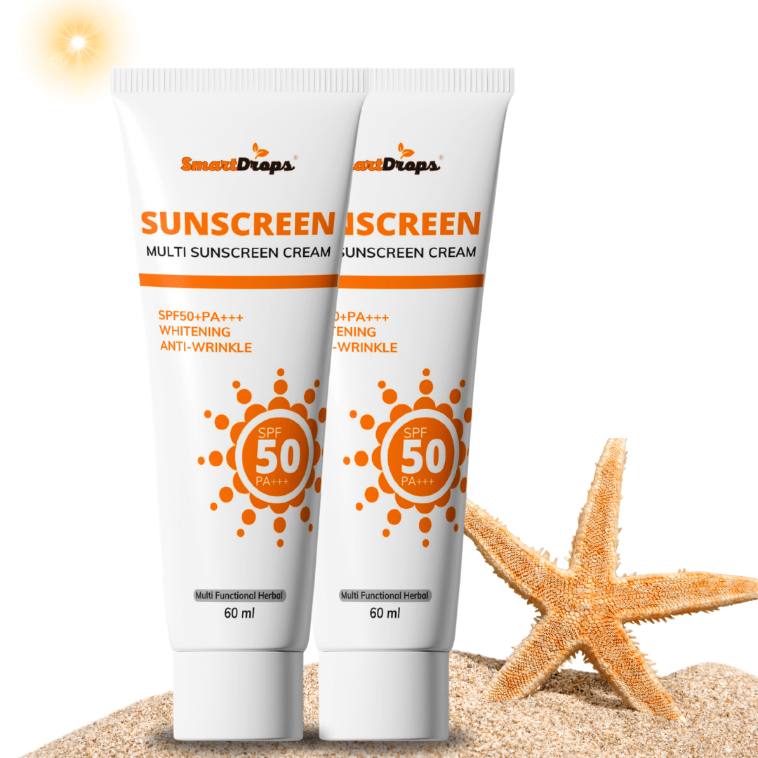    			Smartdrops SPF 50 Sunscreen Cream For All Skin Type ( Pack of 2 )