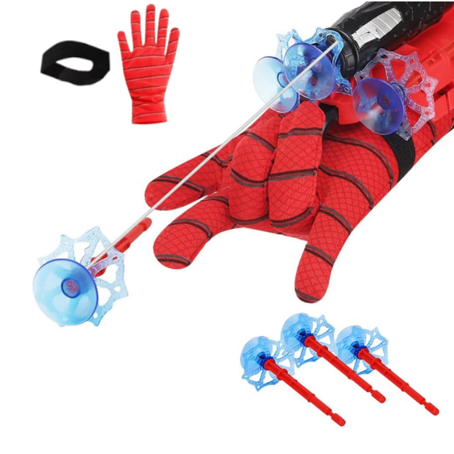     			Spider Web Shooters Toy for Kids Fans, Hero Launcher Wrist Toy Set, Cosplay Launcher Bracers Accessories, Sticky Wall Soft Bomb Funny Children's Educational Toys, Multicolor (Spider Webs)