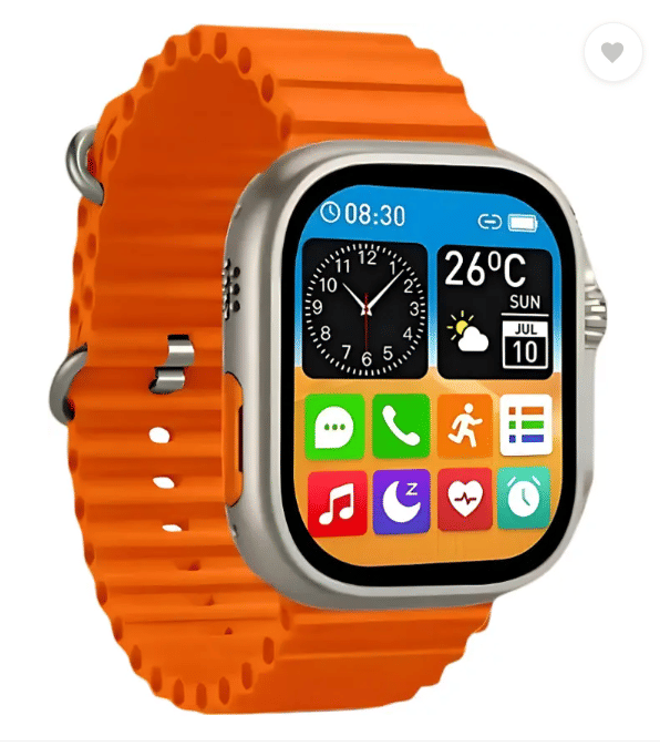T800 ultra Series 8 smart watch with AI Smartwatch (Orange Strap, Large Sunlight Proof Display) T800 ultra Series 8 smart watch with AI Smartwatch (Orange Strap, Large Sunlight Proof Display)