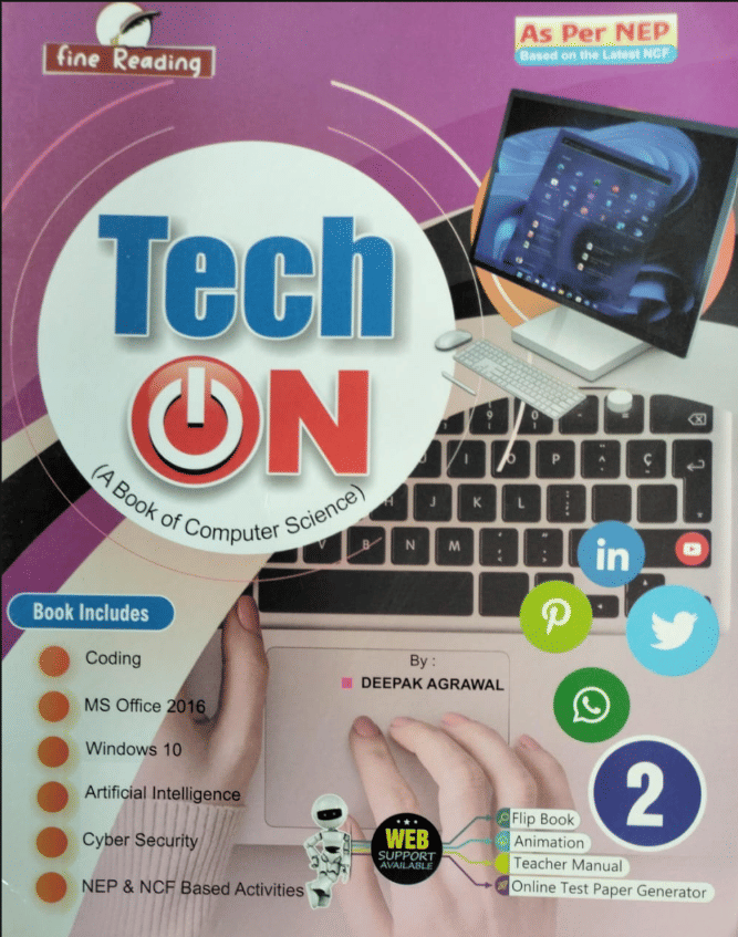     			TECH ON CLASS 2 ( A BOOK OF COMPUTER SCIENCE )