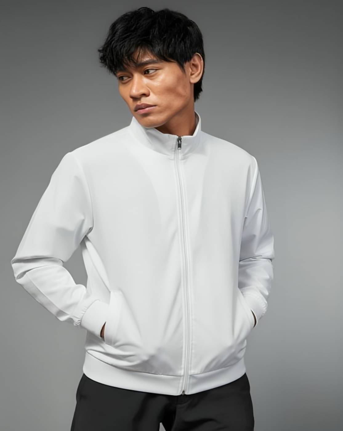     			THECLASSICTOGS Polyester Men's Windcheater Jacket - White ( Pack of 2 )