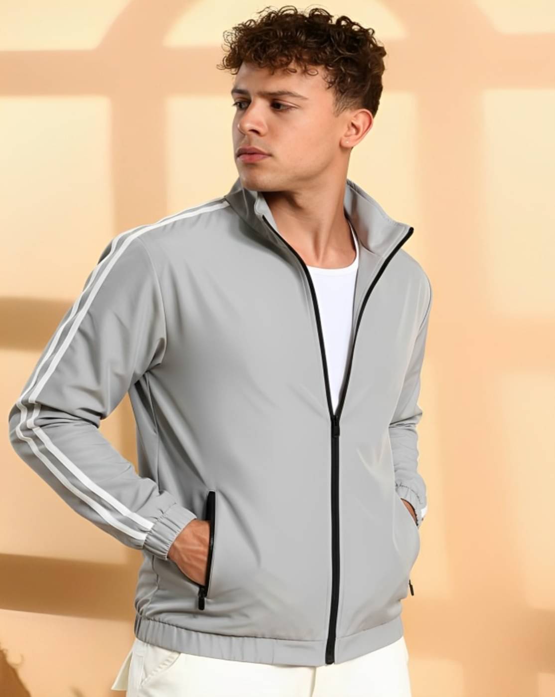     			THECLASSICTOGS Polyester Men's Windcheater Jacket - Grey ( Pack of 2 )
