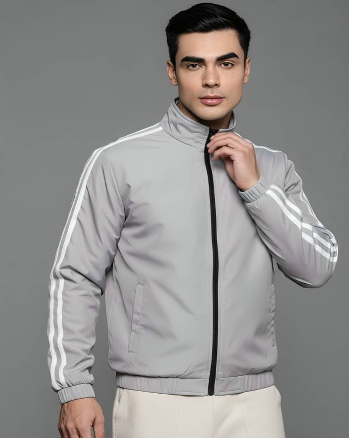     			THECLASSICTOGS Polyester Men's Windcheater Jacket - Grey ( Pack of 2 )