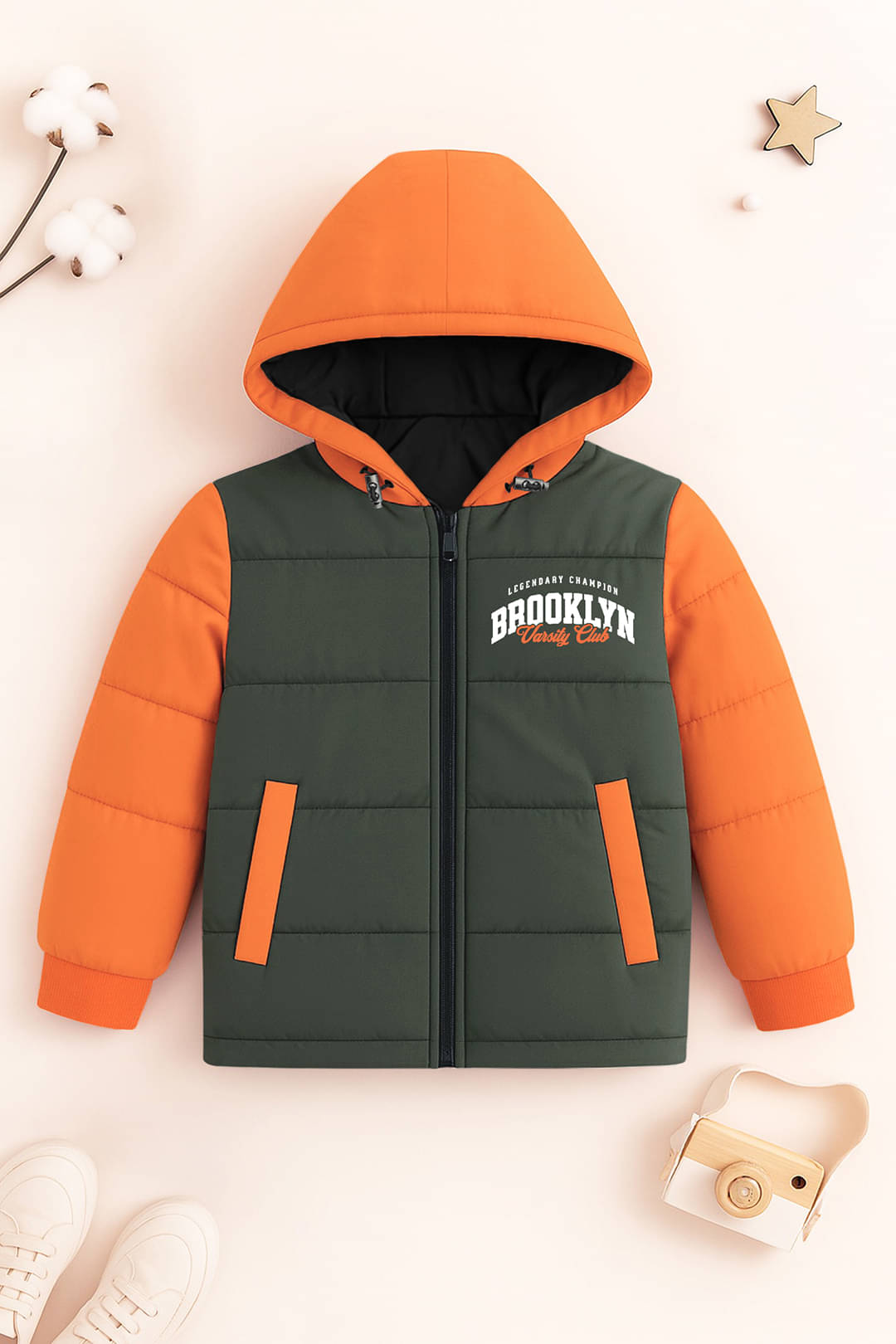     			Trampoline Boys Polyester Puffer Jacket ( Multicolor , Pack of 1 )