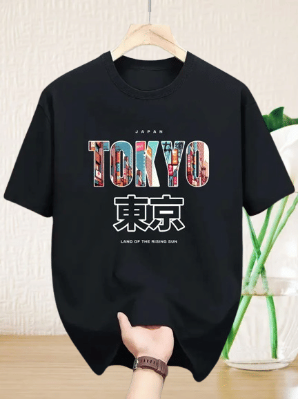 TwentyTwo Creation Men Cotton Blend Regular Fit Printed T-Shirt ( Black ) TwentyTwo Creation Men Cotton Blend Regular Fit Printed T-Shirt ( Black )