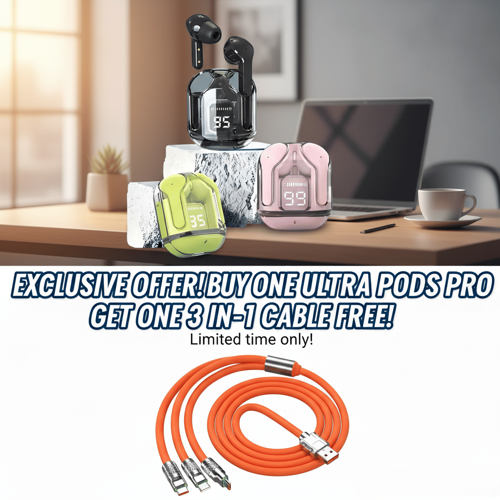     			ULTRA PODS + 3 IN 1 CABLE ORANGE
