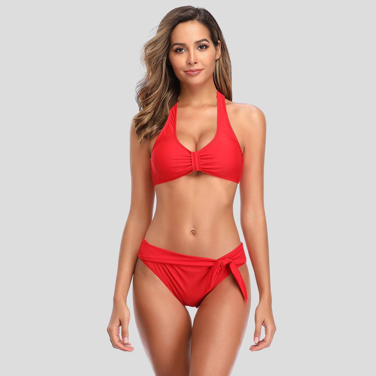     			Zerjama Nylon Red Bikini -