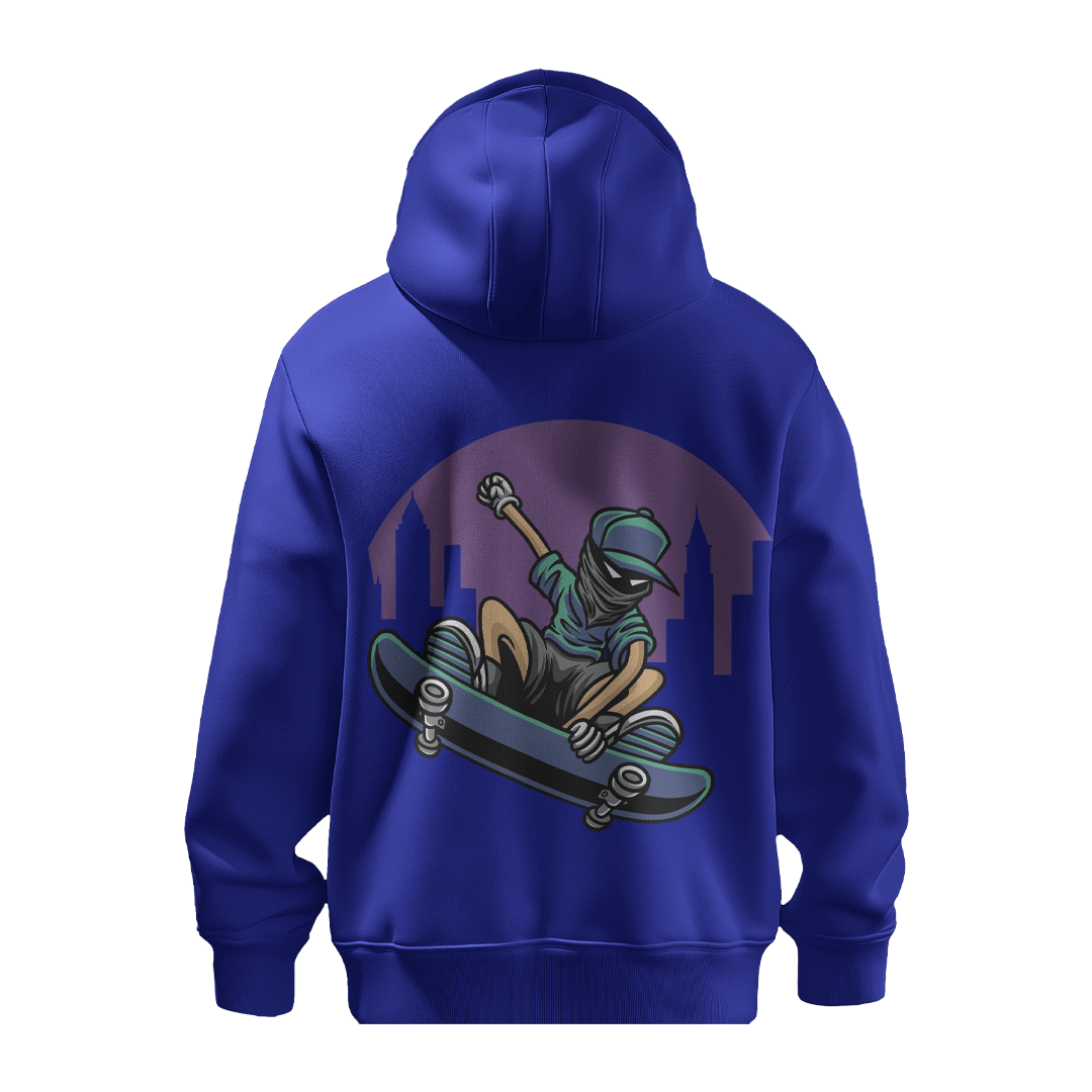     			bull clothing Cotton Blend Hooded Men's Sweatshirt - Dark Blue ( Pack of 1 )