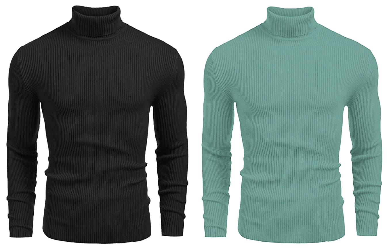 fashlook Woollen High Neck Men's Sweatshirt - Multicolor ( Pack of 2 )     			fashlook Woollen High Neck Men's Sweatshirt - Multicolor ( Pack of 2 )