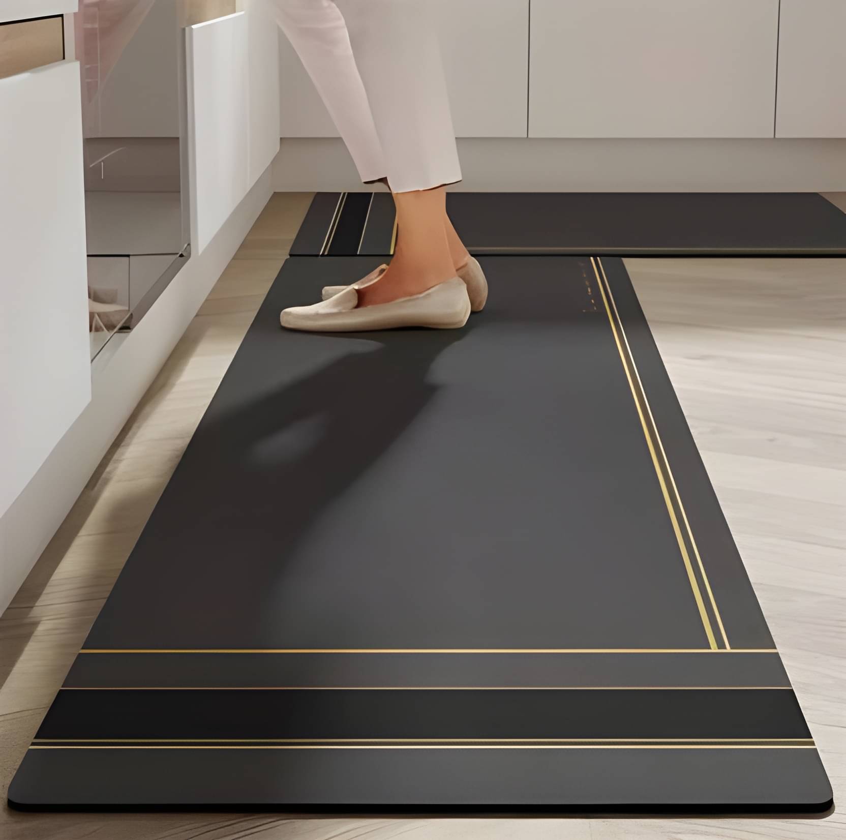     			mahek accessories Anti-skid Rubber Bath Mat 40x60 cm ( Pack of 2 ) - Multi