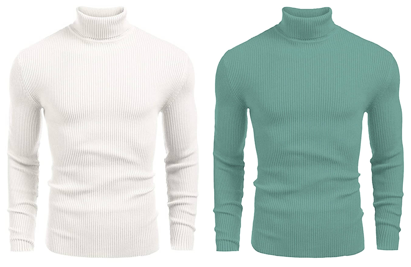     			nikline Woollen High Neck Men's Sweatshirt - Multicolor ( Pack of 2 )