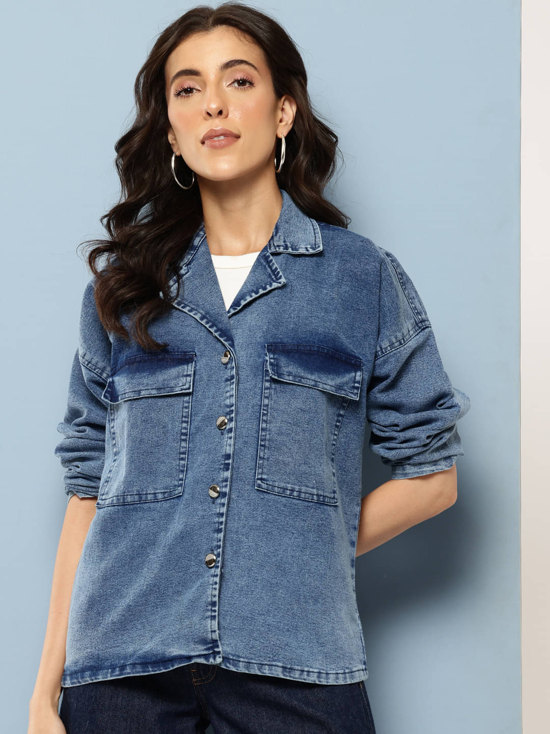     			Aarika - Denim Blue Denim Jacket Pack of 1