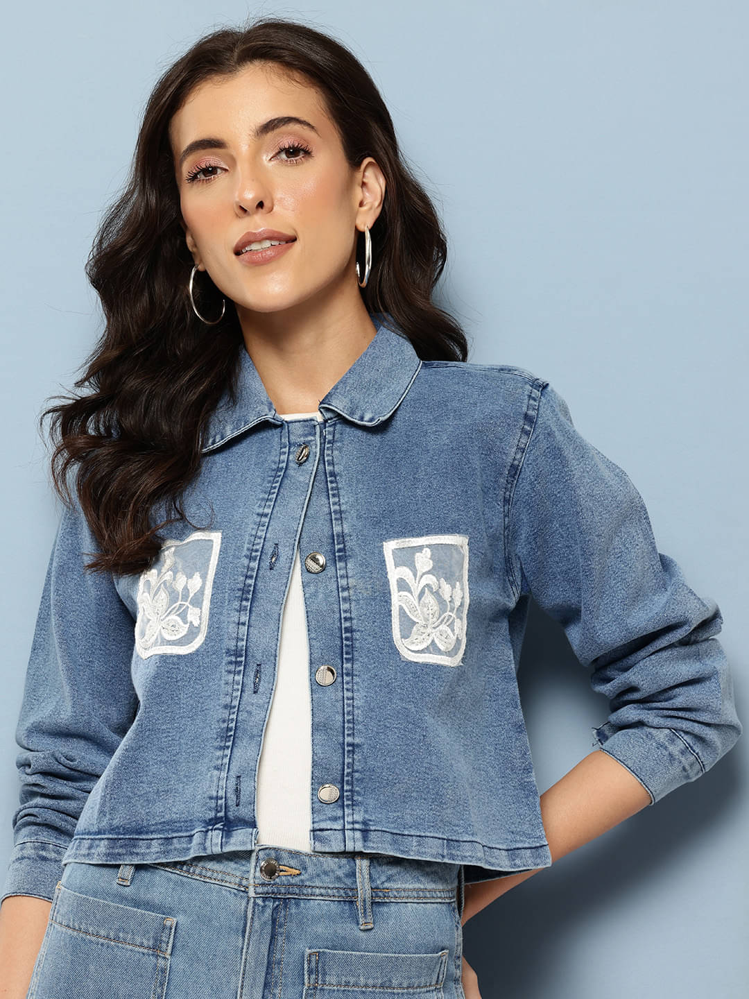     			Aarika - Denim Blue Denim Jacket Pack of 1