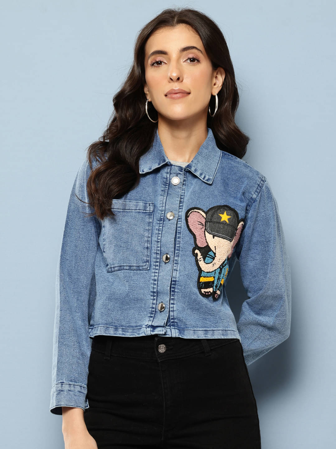     			Aarika - Denim Blue Denim Jacket Pack of 1