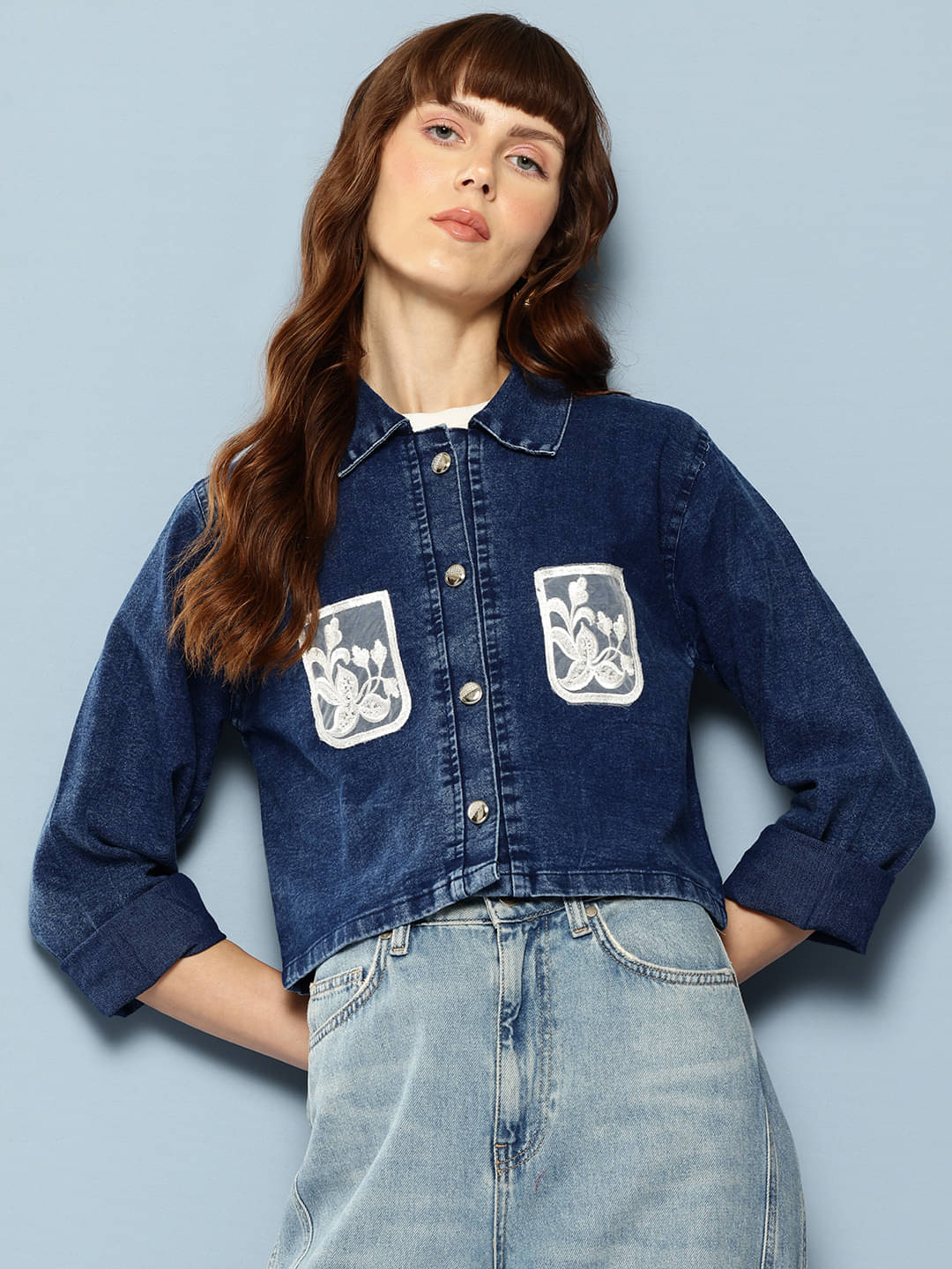     			Aarika - Denim Navy Denim Jacket Pack of 1