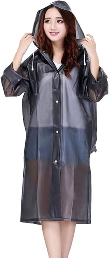 Adorazone Black PVC Men's Long Raincoat ( Pack of 1 ) Adorazone Black PVC Men's Long Raincoat ( Pack of 1 )