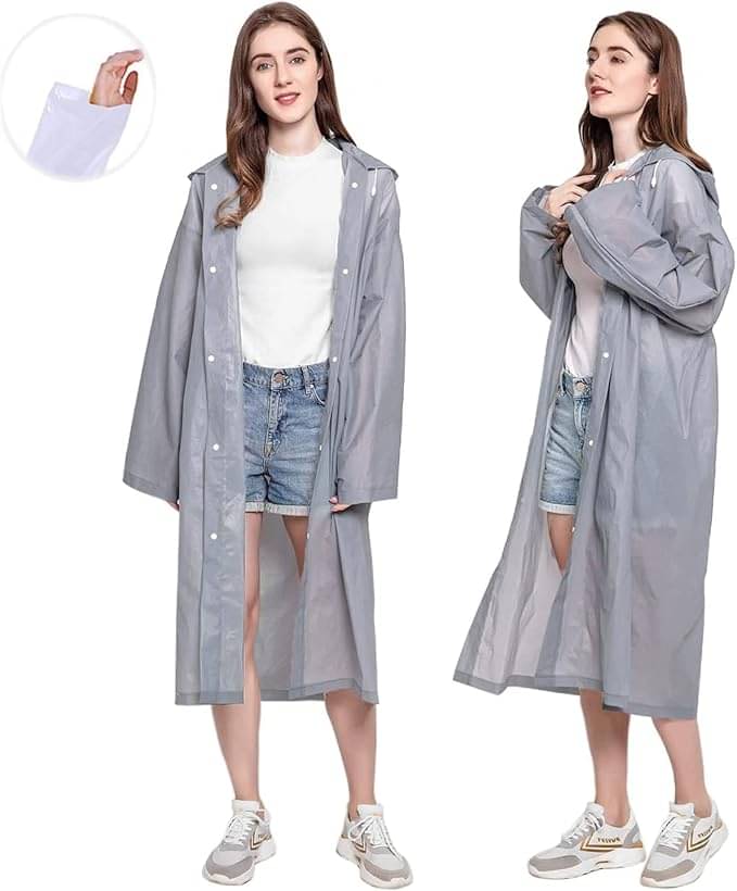     			Adorazone Grey PVC Men's Long Raincoat ( Pack of 1 )