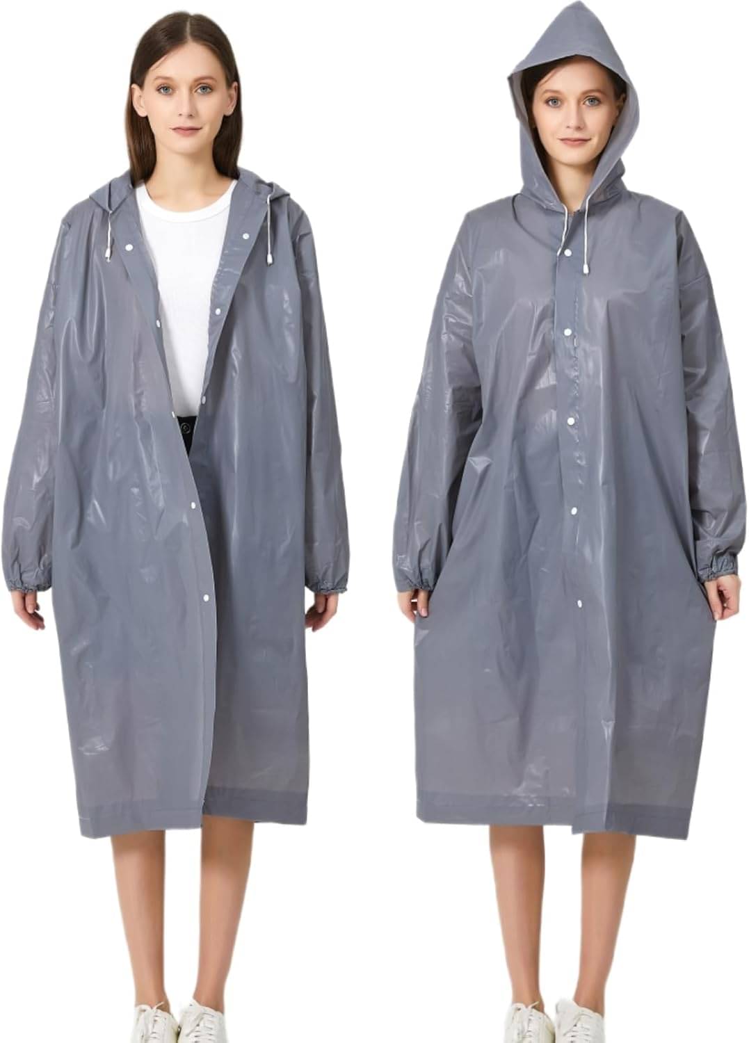 Adorazone Grey PVC Men's Long Raincoat ( Pack of 1 ) Adorazone Grey PVC Men's Long Raincoat ( Pack of 1 )