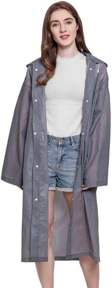     			Adorazone Grey PVC Men's Long Raincoat ( Pack of 1 )