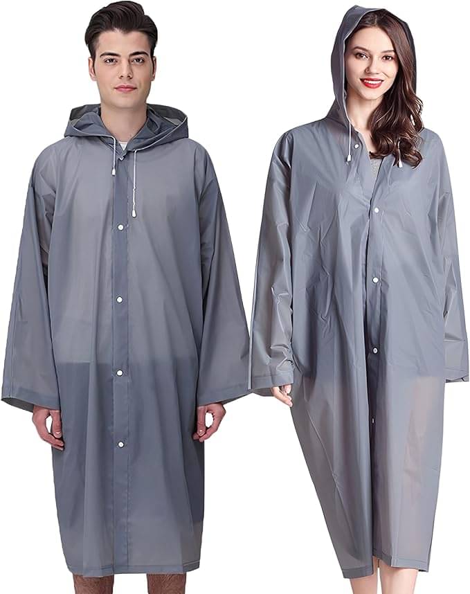 Adorazone Grey PVC Men's Long Raincoat ( Pack of 1 ) Adorazone Grey PVC Men's Long Raincoat ( Pack of 1 )