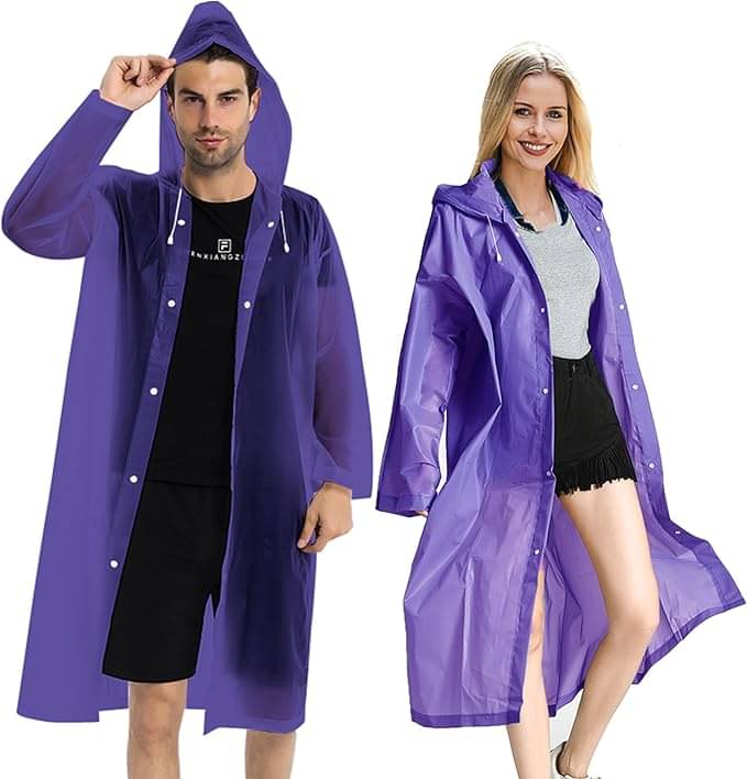 Adorazone Purple PVC Men's Long Raincoat ( Pack of 1 ) Adorazone Purple PVC Men's Long Raincoat ( Pack of 1 )