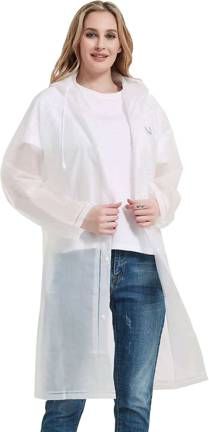     			Adorazone White PVC Men's Long Raincoat ( Pack of 1 )