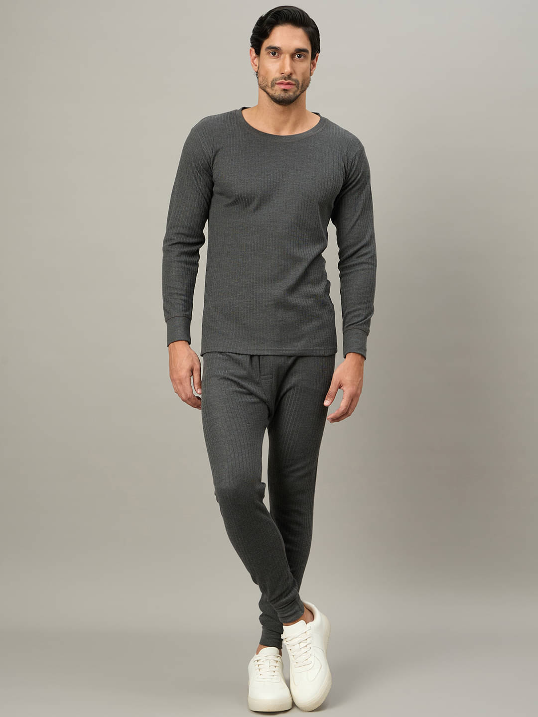 BRONATION Pack of 1 Cotton Blend Thermal Sets For Men's ( Black ) BRONATION Pack of 1 Cotton Blend Thermal Sets For Men's ( Black )