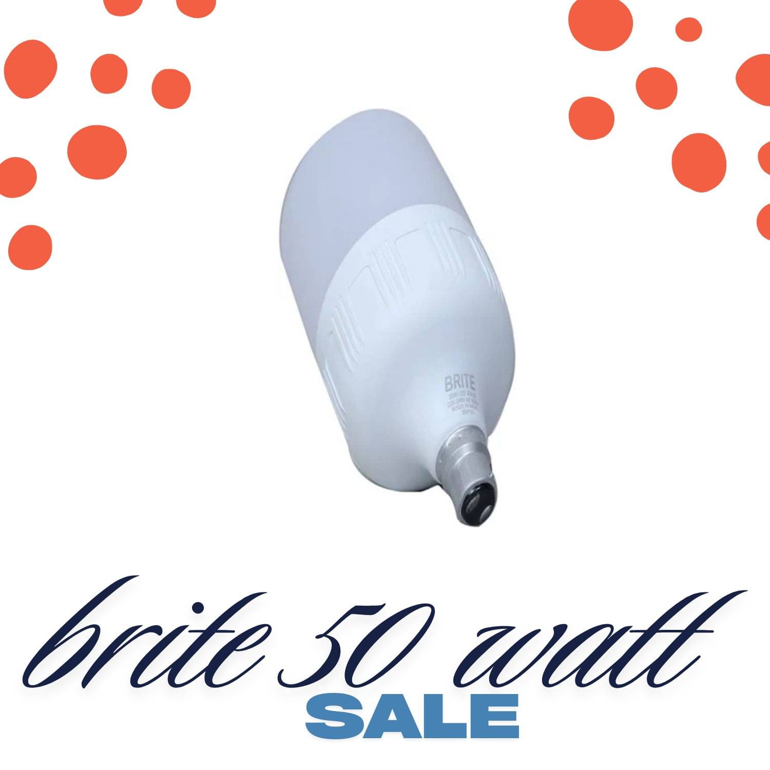     			Brite 50W Cool Day Light LED Bulb ( Pack of 2 )