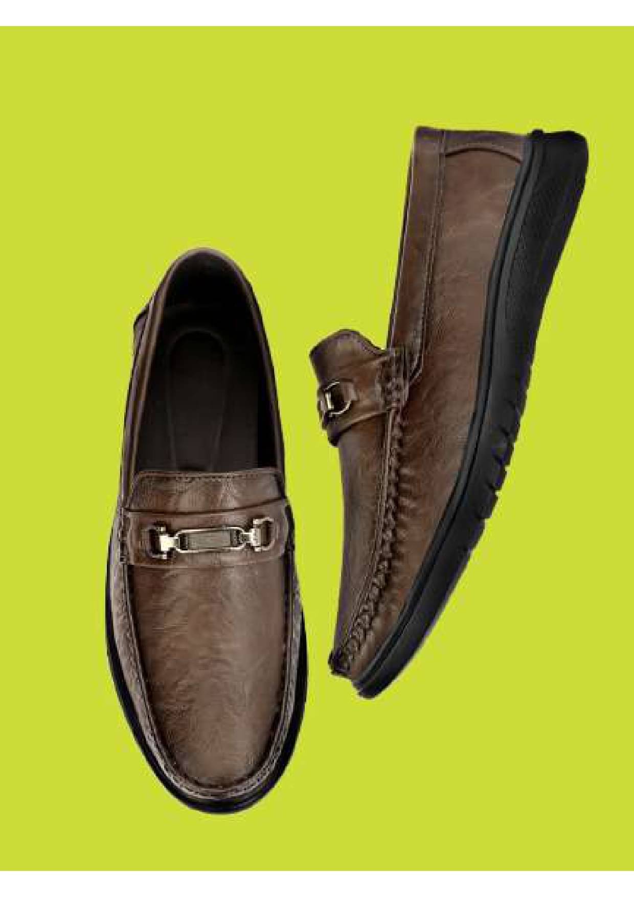     			Buxton Brown Men's Slip on Shoes