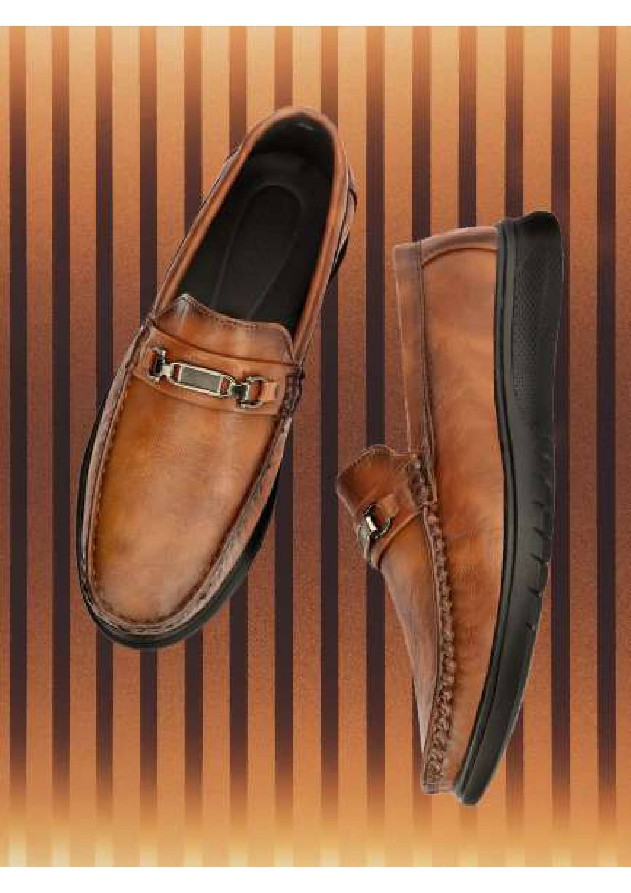     			Buxton Tan Men's Slip on Shoes