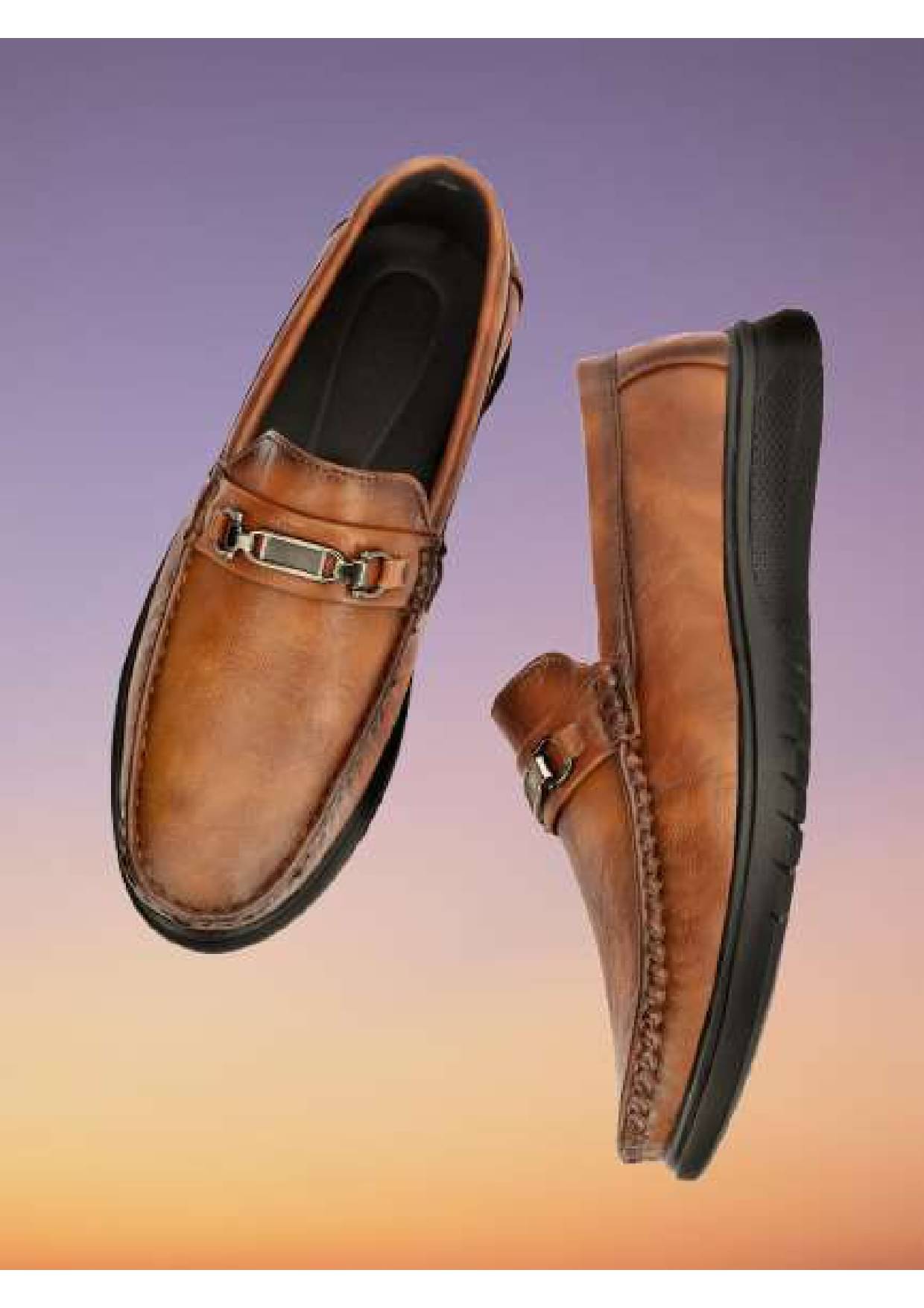    			Buxton Tan Men's Slip on Shoes
