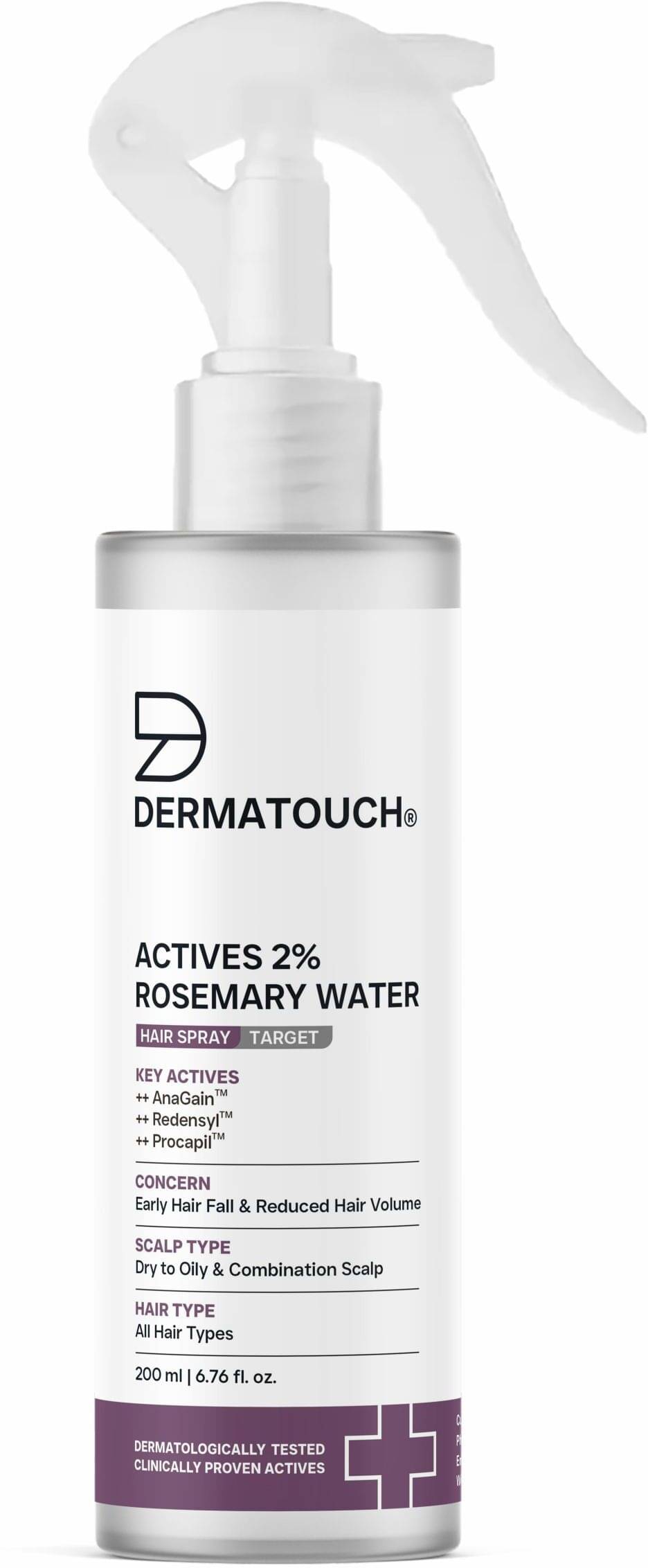     			Dermatouch Rosemary Water Spray, 2% Rosemary, Redensyl, Anagain & Procapil Hair Spray Mist , 200ml