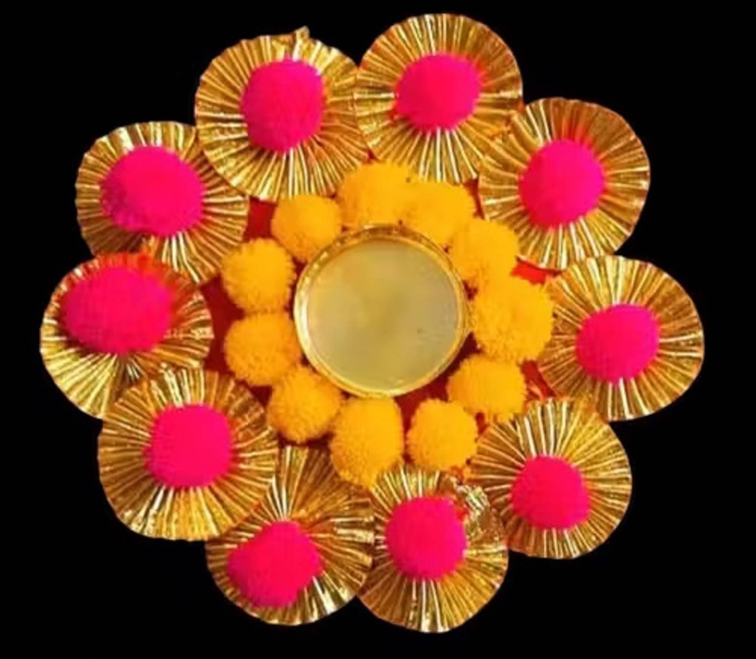     			EPSAA Multicolour Table Top Metal Tea Light Holder - Pack of 2