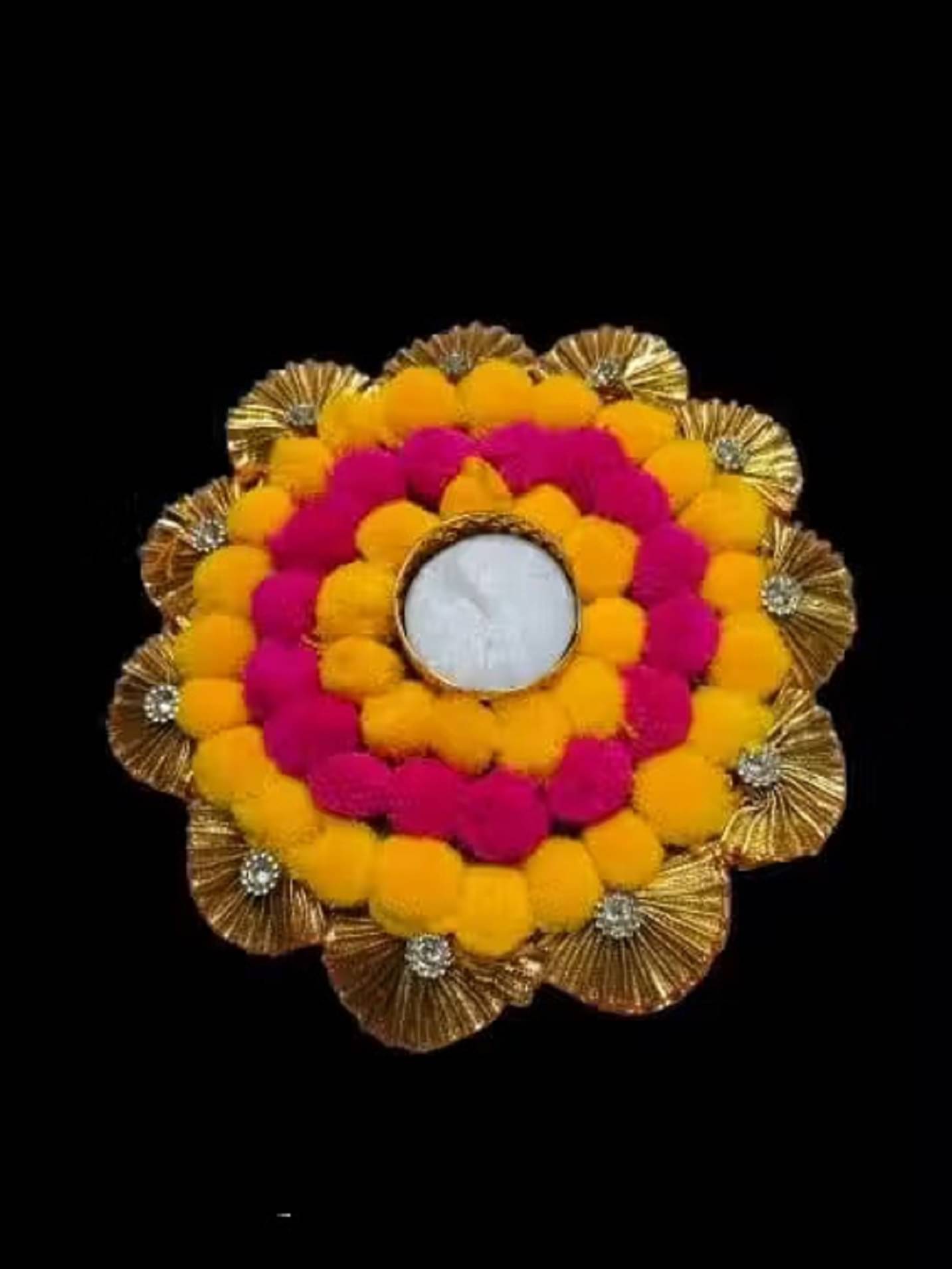     			EPSAA Multicolour Table Top Metal Tea Light Holder - Pack of 2