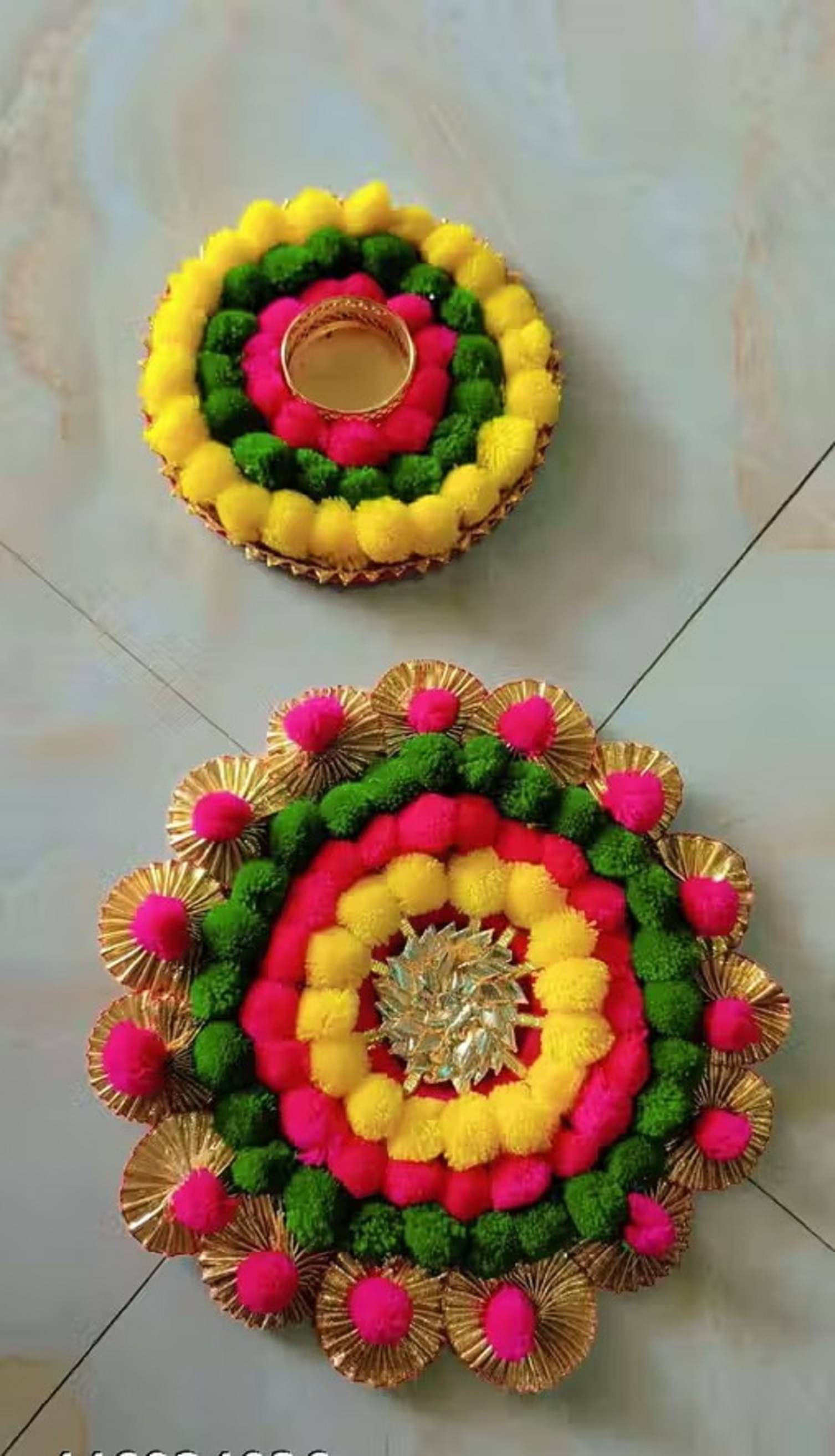     			EPSAA Multicolour Table Top Metal Tea Light Holder - Pack of 2