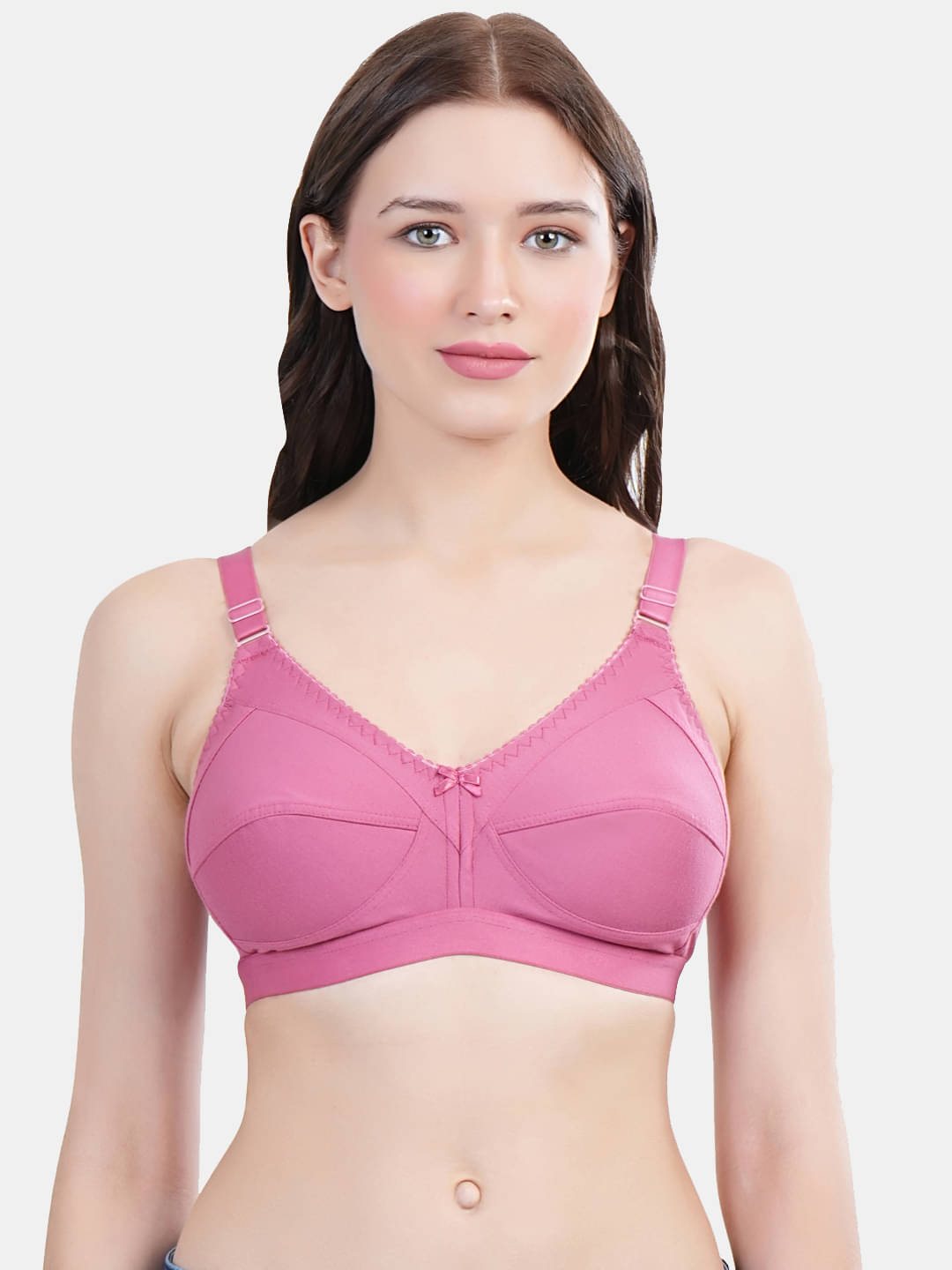     			Eve's Beauty Pack of 1 Cotton Blend Non Padded Everyday Bra For Women ( Maroon )
