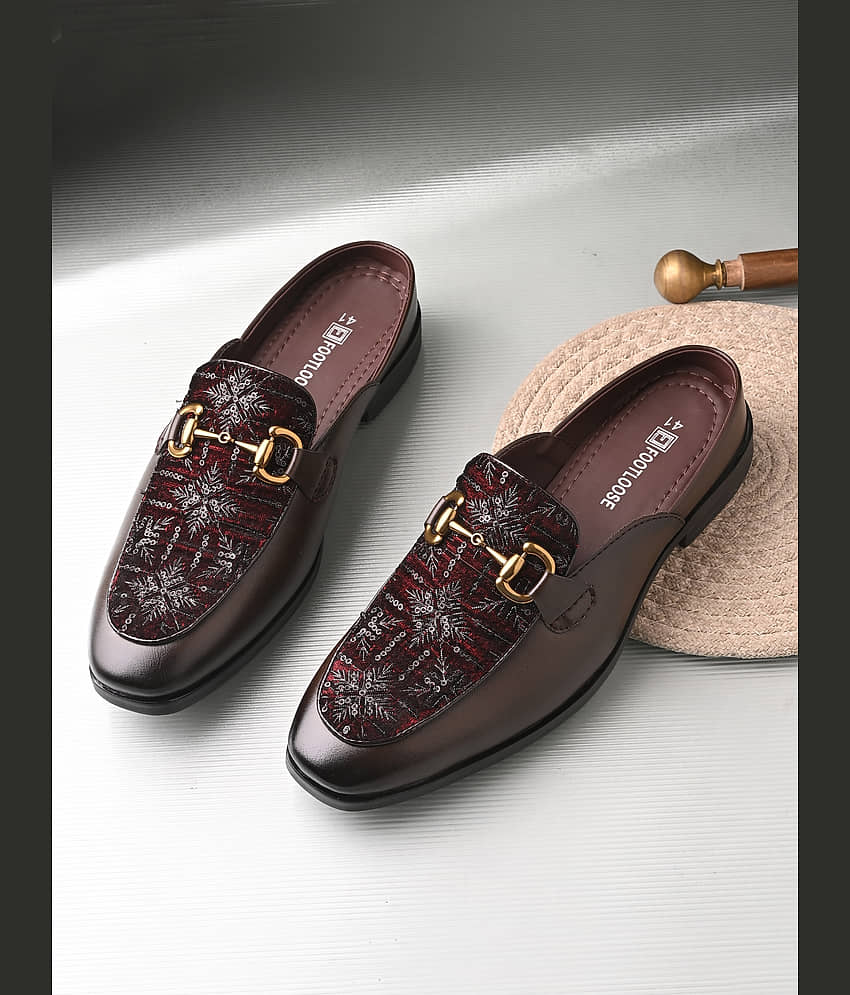 Footloose Brown Men's Slip on Shoes - Formal Shoes | Buy online on ZillyBuy