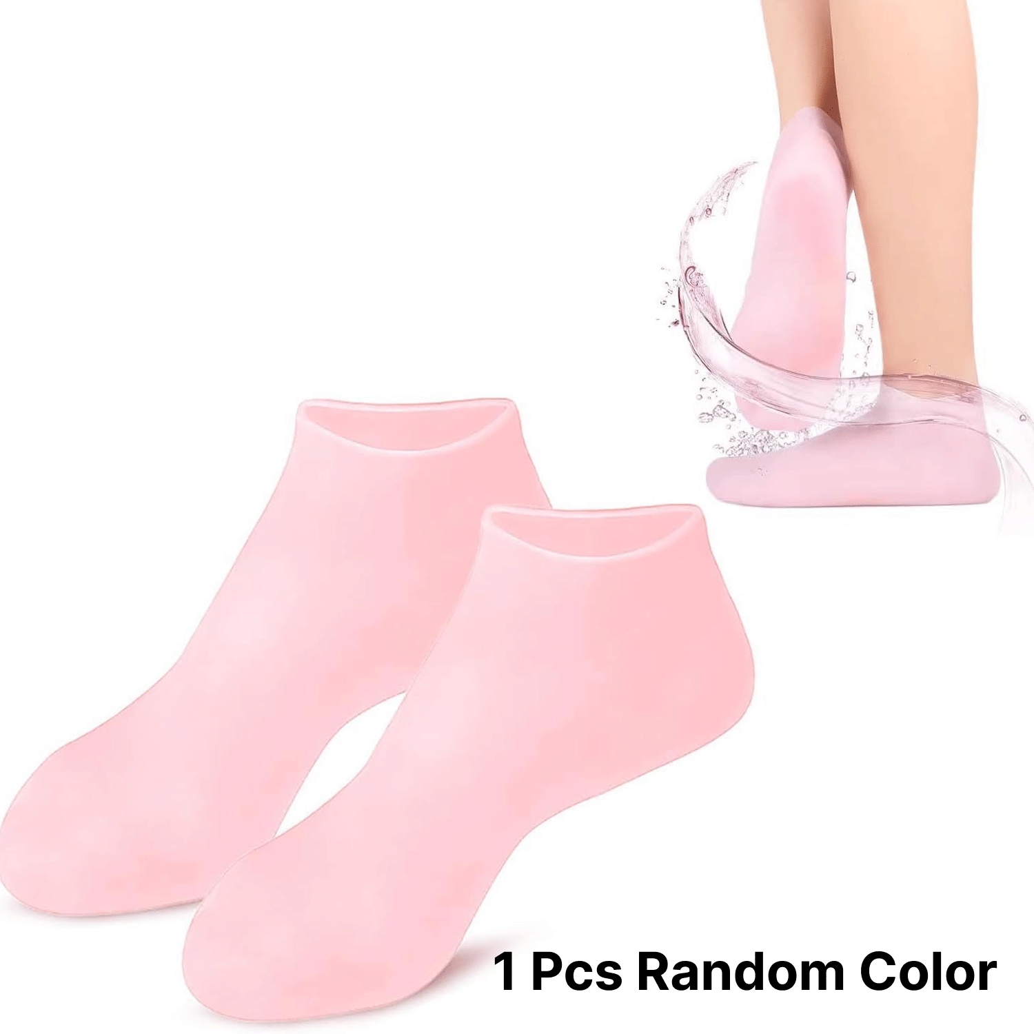     			GLOWELL Pack of 1 Women's Polyester Ankle Length Socks ( Pink )